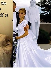 22 pictures - Naughty Brides upskirt photos