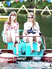 12 pictures - Cute babes caught on upskirt spy cam