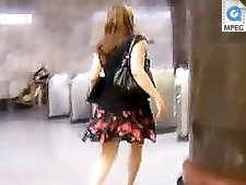 4 movies - Seductive girl in a miniskirt caught on cam. Watch hot video clips