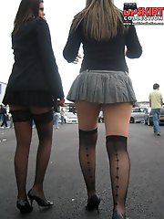 12 pictures - Accidental and voyeur up skirts. Hot upskirt images