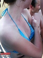12 pictures - Adorable booties in bikini strings
