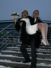 10 pictures - Naughty Brides upskirt photos