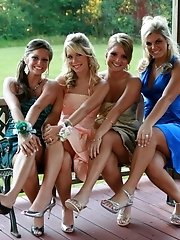 10 pictures - Naughty Brides upskirt photos