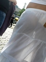 8 pictures - sheer panty upskirt pictures