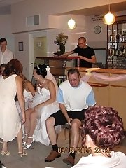 10 pictures - Naughty Brides upskirt photos