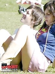 12 pictures - Sexy fishnet stockings upskirt