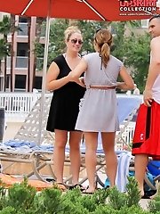 12 pictures - Petite swimsuits on big amateurs