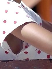 10 pictures - Downblouse parade upskirt pics