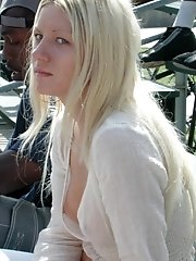 10 pictures - Downblouse parade upskirt pics