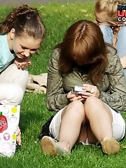 12 pictures - Pretty girls filmed with upskirt spy cam