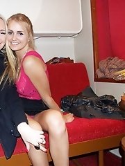 12 pictures - Well-shaped hotties in spy upskirt pics