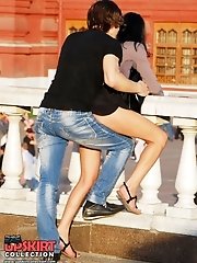 12 pictures - One of the hottest upskirt butts ever