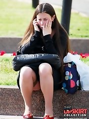 12 pictures - One of the hottest upskirt butts ever