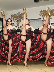 12 pictures - Lewd dancers shamelessly demonstrate hot upskirt