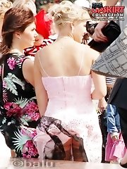 12 pictures - Chic dress upskirts only for you