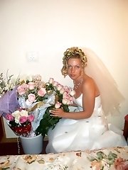 10 pictures - Naughty Brides upskirt photos