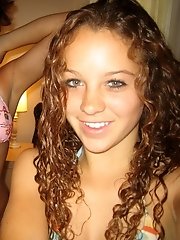 12 pictures - Three good looking blondes show asses in striped panties