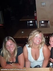 12 pictures - Chick don't wear bras and show nasty upblouse