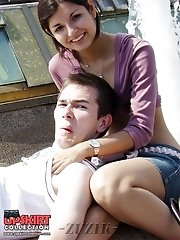 12 pictures - Beautiful girlfriend upskirt photos