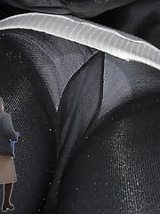 8 pictures - pantie hose under skirt pics