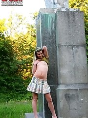 12 pictures - Public topless upskirt