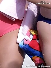 12 pictures - Wet and sheer bikinis of these girls are so sexy