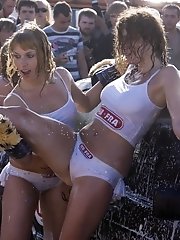 12 pictures - Wet and sheer bikinis of these girls are so sexy