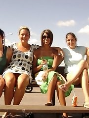 12 pictures - Street upskirt voyeur takes sexy pictures
