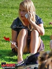 12 pictures - Voyeur amateur candid panty upskirt shots