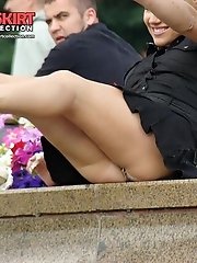 12 pictures - Only true hot babes in upskirt collection