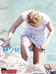 12 pictures - Juicy outdoor upskirt pictures