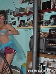 7 pictures - Shy girls don't mind getting recorded in sheer nighties
