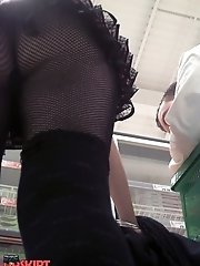 12 pictures - Spy cams upskirt in public. Sexy upskirts gallery