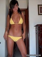 15 pictures - Sexy girls in panties are willing to show their tattoos