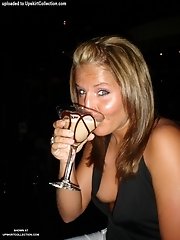 15 pictures - Drunk chippies bare off their beautiful breasts