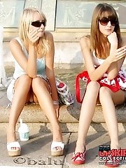 12 pictures - Unaware upskirt models in the streets
