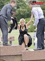 12 pictures - Dancing upskirt moments in one picture set