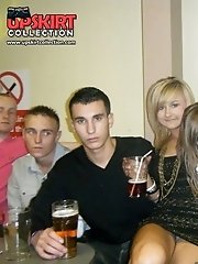 12 pictures - Dancing upskirt moments in one picture set