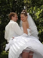 9 pictures - Pics of Bride In White Stockings