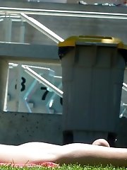 12 pictures - Horniest bikini slip voyeured on cam