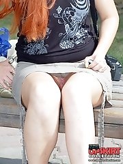12 pictures - Looking up the skirts of hot chicks