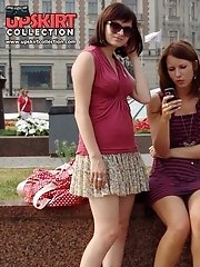 12 pictures - Upskirt girls filmed on spy cam