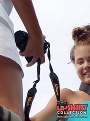 12 pictures - Upskirt girls filmed on spy cam
