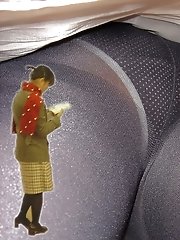 8 pictures - pantie hose up skirt