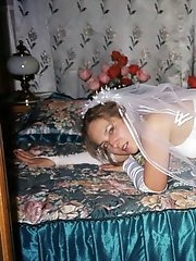 9 pictures - Gellery of Lovely Bride In White With Stockings Over Pantyhose