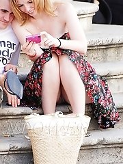 12 pictures - Fantastic girlfriend upskirt pics