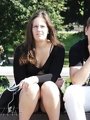 12 pictures - Exciting voyeur upskirt compilation