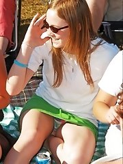15 pictures - Mouth watering free gallery with upskirt voyeurs