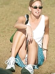15 pictures - Mouth watering free gallery with upskirt voyeurs