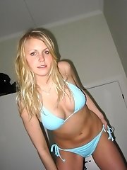 15 pictures - Salacious coeds enticingly showing their panties